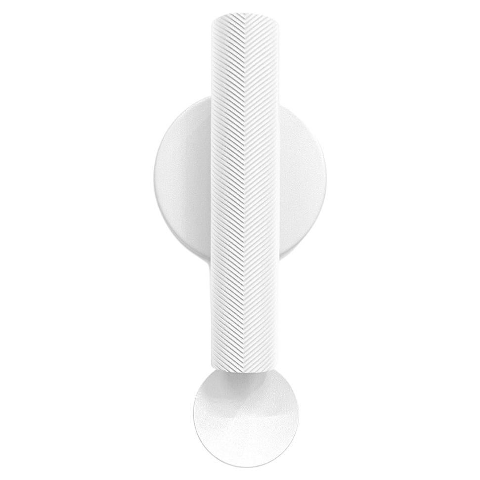 Flos Flauta Spiga Small Indoor Wall Sconce in White by Patricia Urquiola For Sale