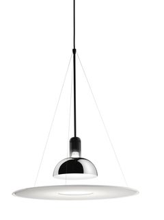 FLOS Frisbi Pendant Light in Black by Achille Castiglioni