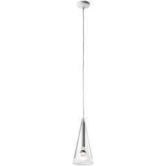 FLOS Fucsia 1 Pendant Light w/ Clear Cord by Achille Castiglioni