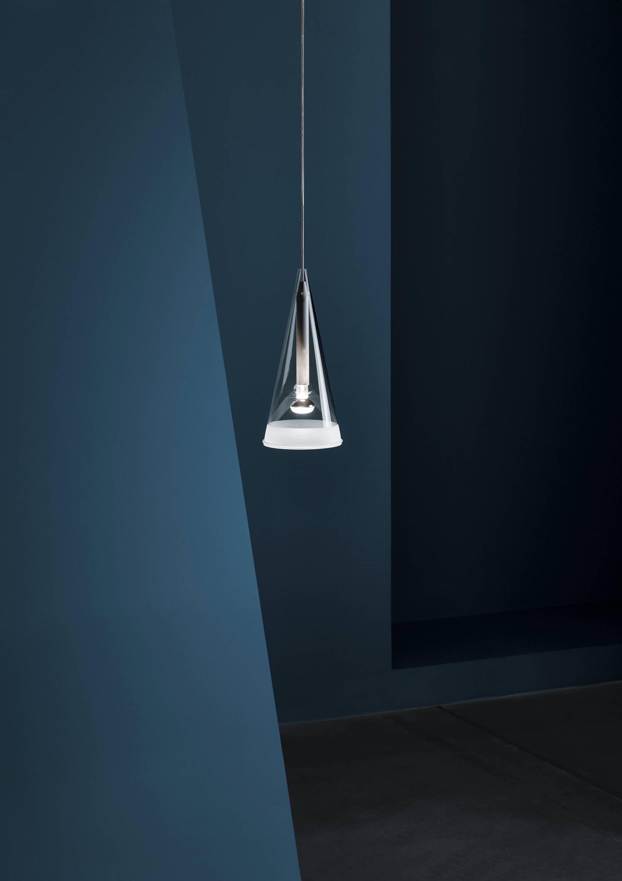 FLOS Fucsia 1 Luz Colgante con Cordón Blanco by Achille Castiglioni Moderno en venta