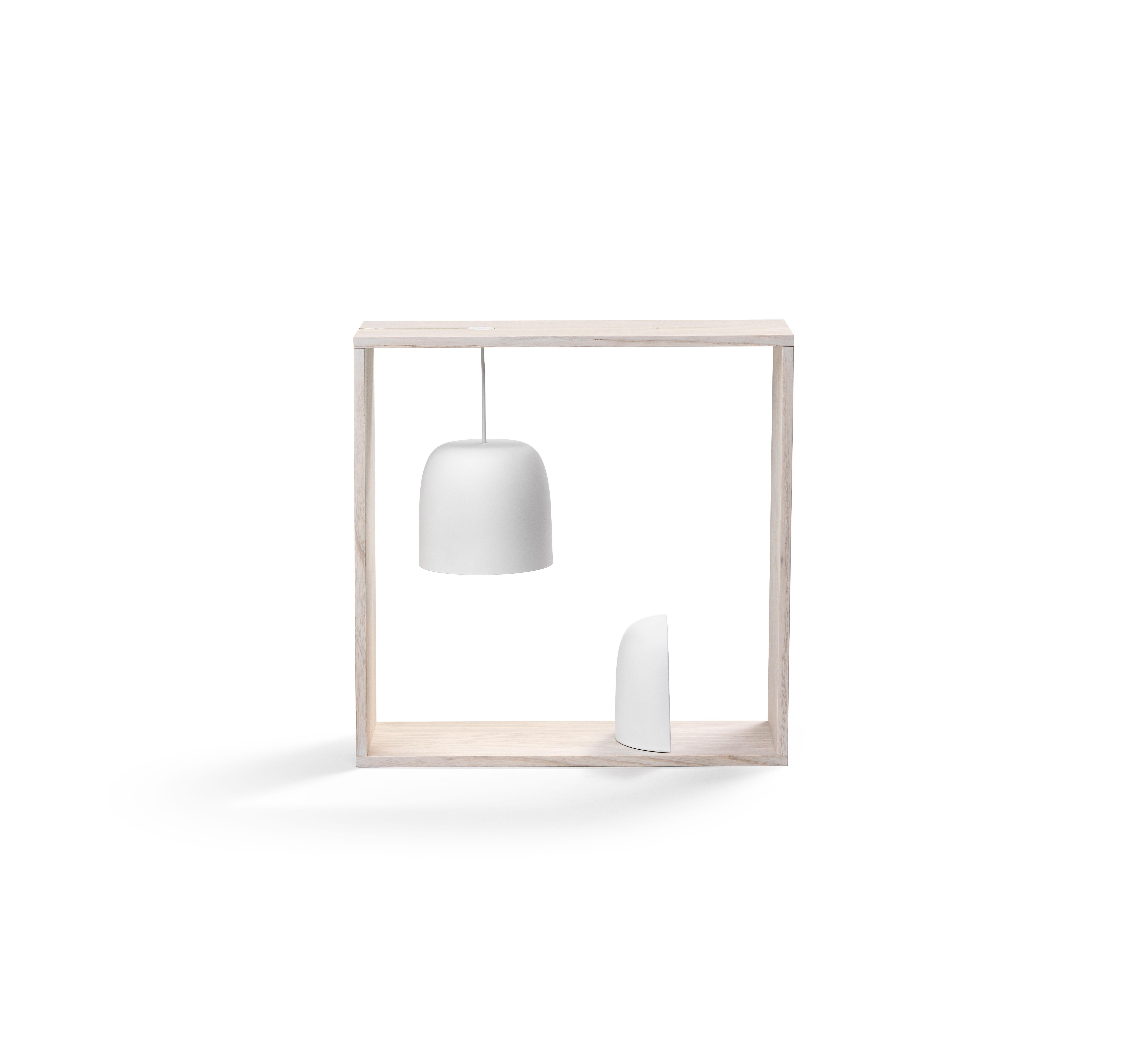Modern  FLOS Gaku Wire Table Lamp in White by Nendo
