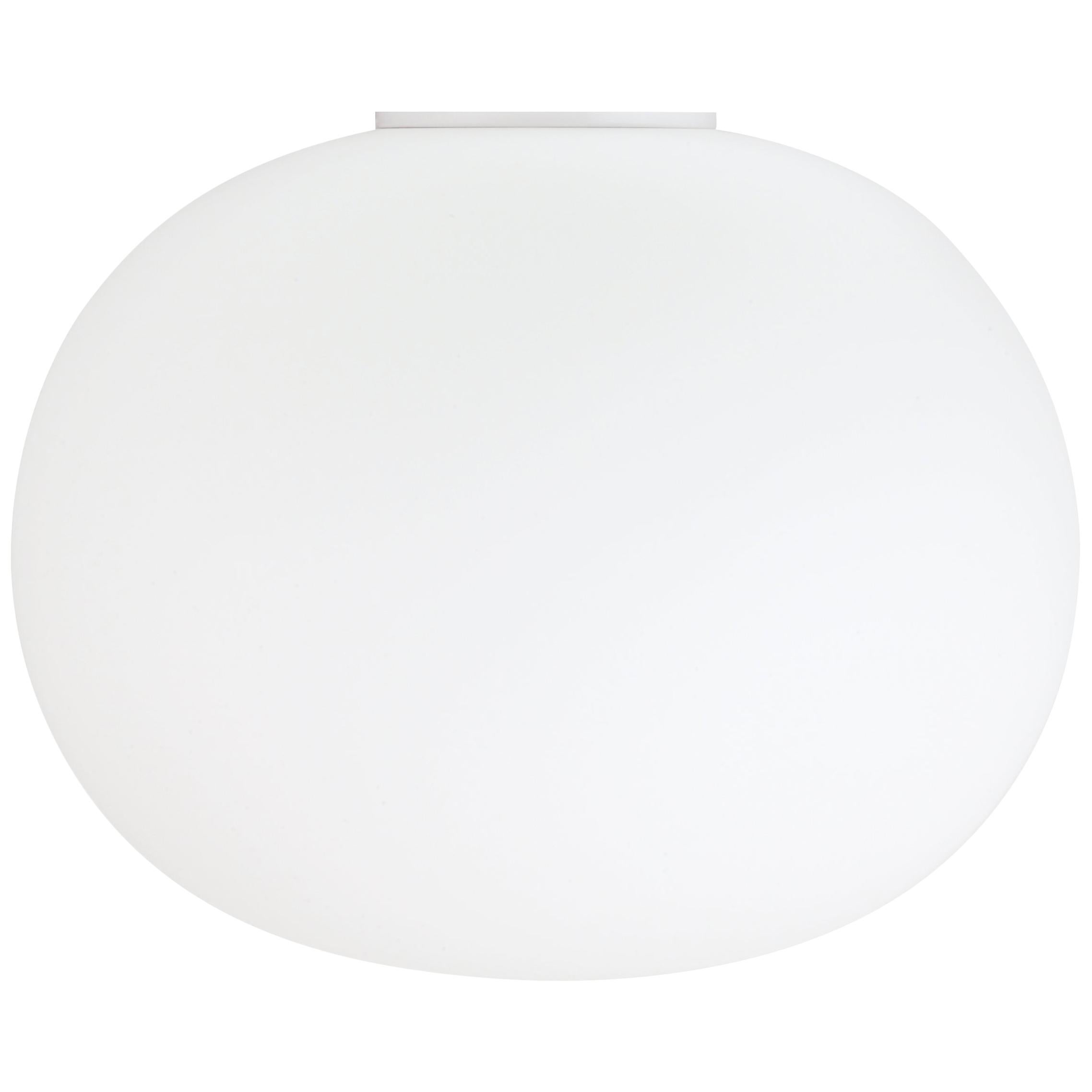 Jasper Morrison Modern Glo-Ball Flush Glass Ceiling Lamp for FLOS, in stock