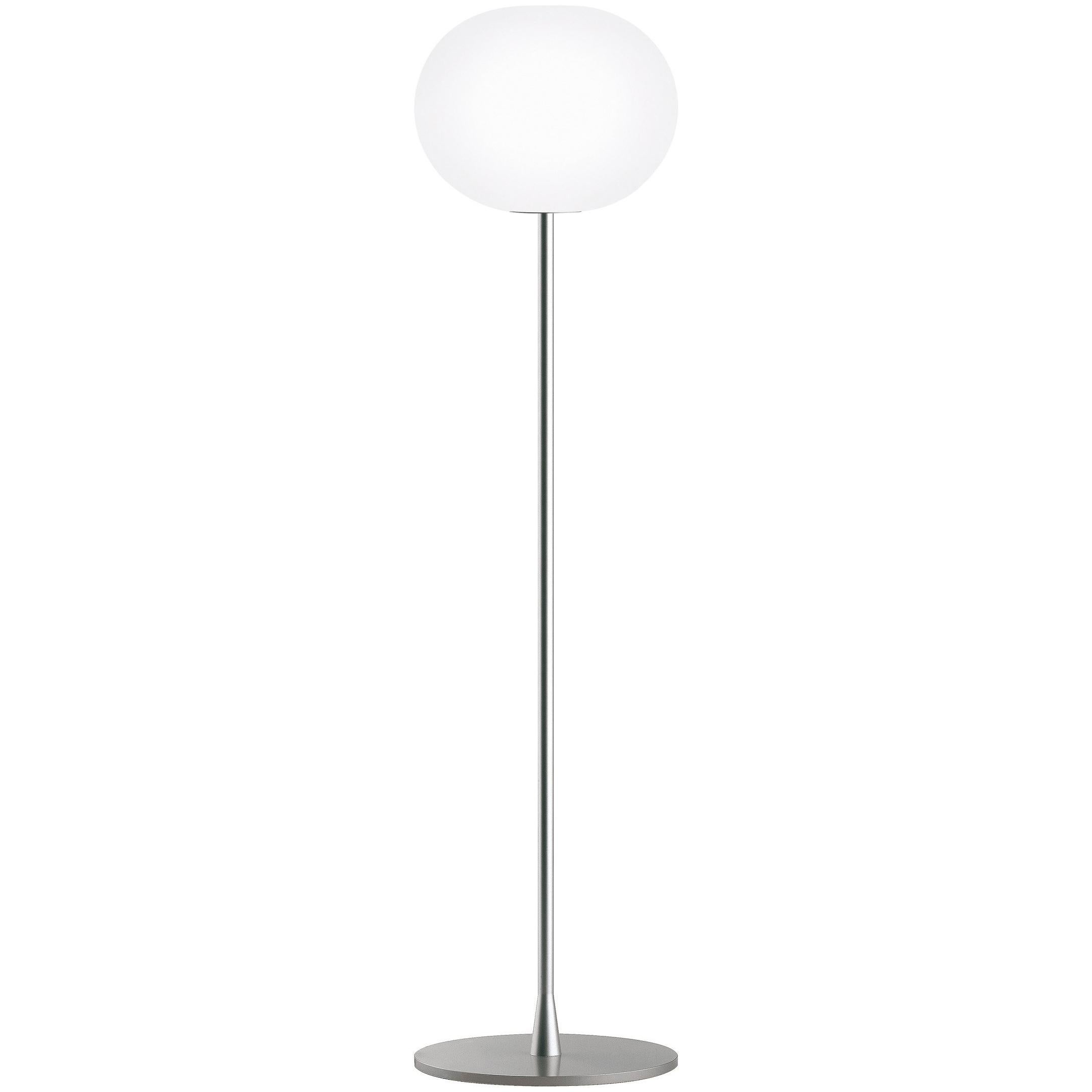 Jasper Morrison Modern Sphere Glass Stainless Steel F1 Floor Lamp for FLOS For Sale