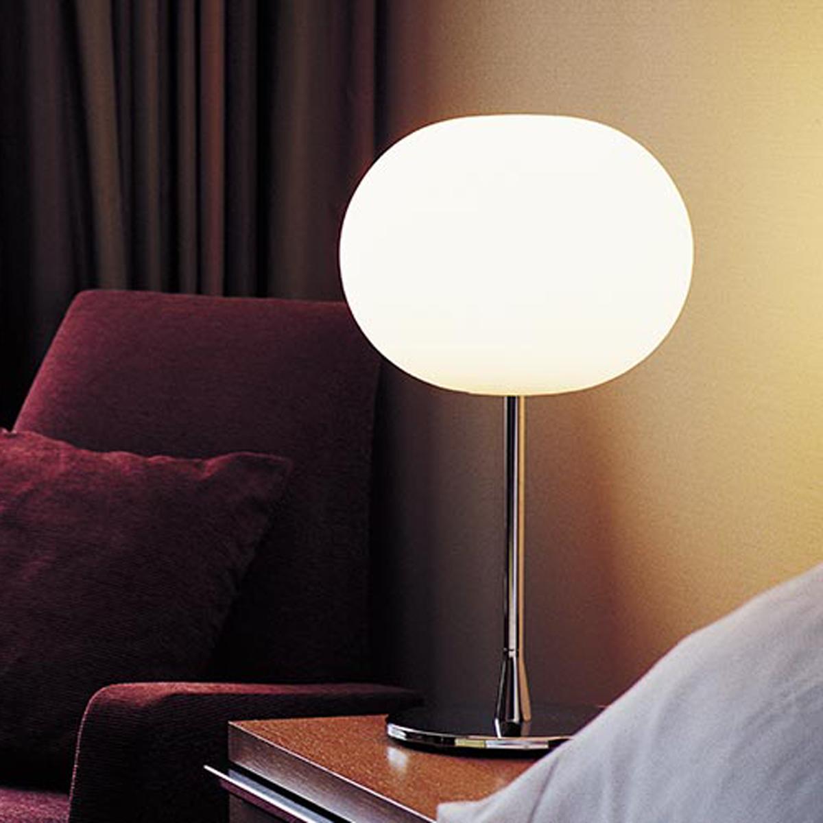 Lampe de bureau noire moderne et minimaliste Glo-Ball de Jasper Morrison pour FLOS, en stock en vente 1