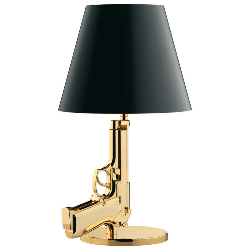 Flos 18k Gun Lamp by Philippe Starck at 1stdibs