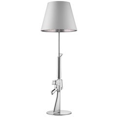 FLOS Guns Collection M16 Floor Lamp in Chrome by Philippe Starck