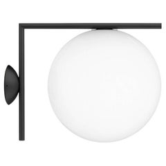 Flos IC Light Outdoor Large Wall Sconce in Black by Michael Anastassiades