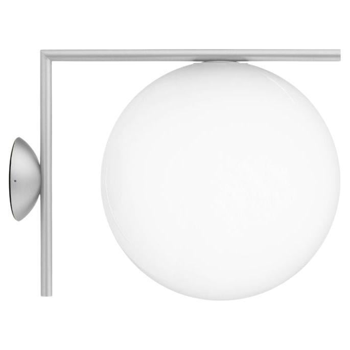 Flos IC Light Outdoor Large Wall Sconce in Stainless Steel by Michael Anastassia For Sale
