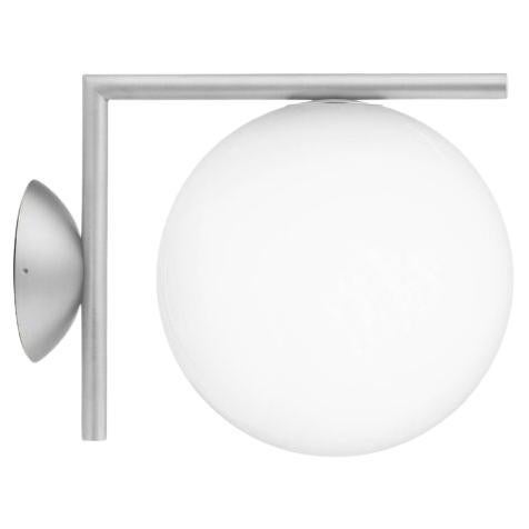 Flos IC Light Outdoor Small Wall Sconce in Stainless Steel