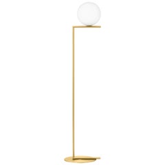 Michael Anastassiades Modern Floor lamp in Brass Base and Glass for FLOS