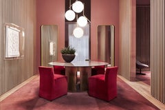 Michael Anastassiades Modern Minimalist Brass & Glass S1 Pendant Light for FLOS