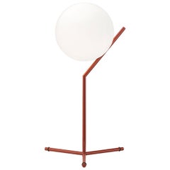 Flos IC Lights T1 High Dimmable Table Lamp in Burgundy by Michael Anastassiades