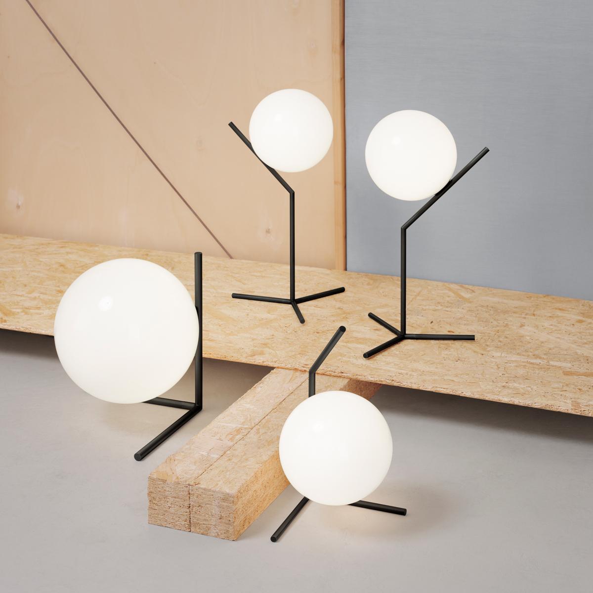 Italian Michael Anastassiades Modern Minimalist Chrome & Glass Table Desk Lamp for FLOS For Sale