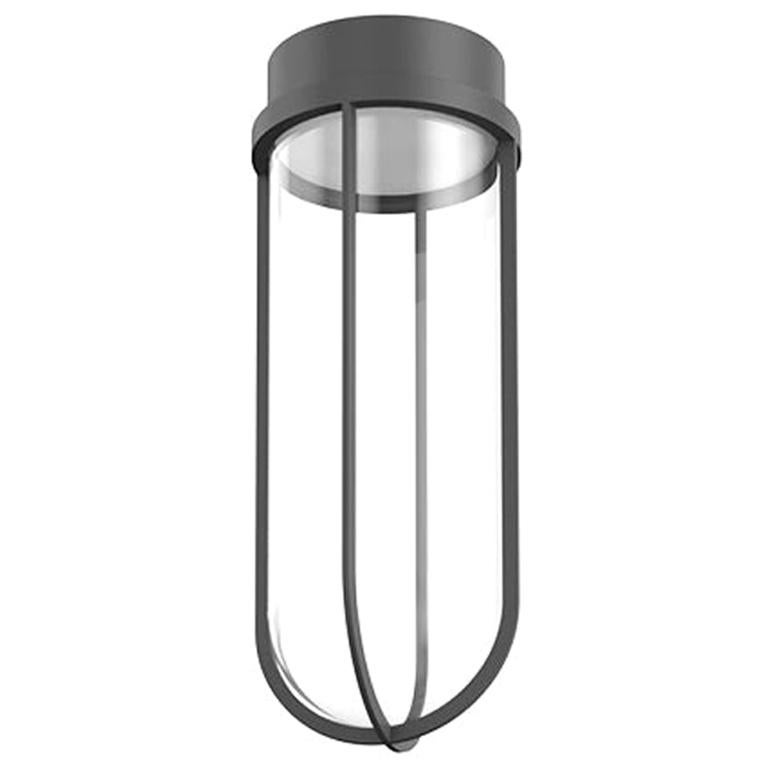 Flos In Vitro 2700K 0-10V LED Ceiling Light in Anthracite by Philippe Starck For Sale