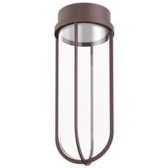 Flos In Vitro 2700K 0-10V LED Ceiling Light in Deep Brown by Philippe Starck