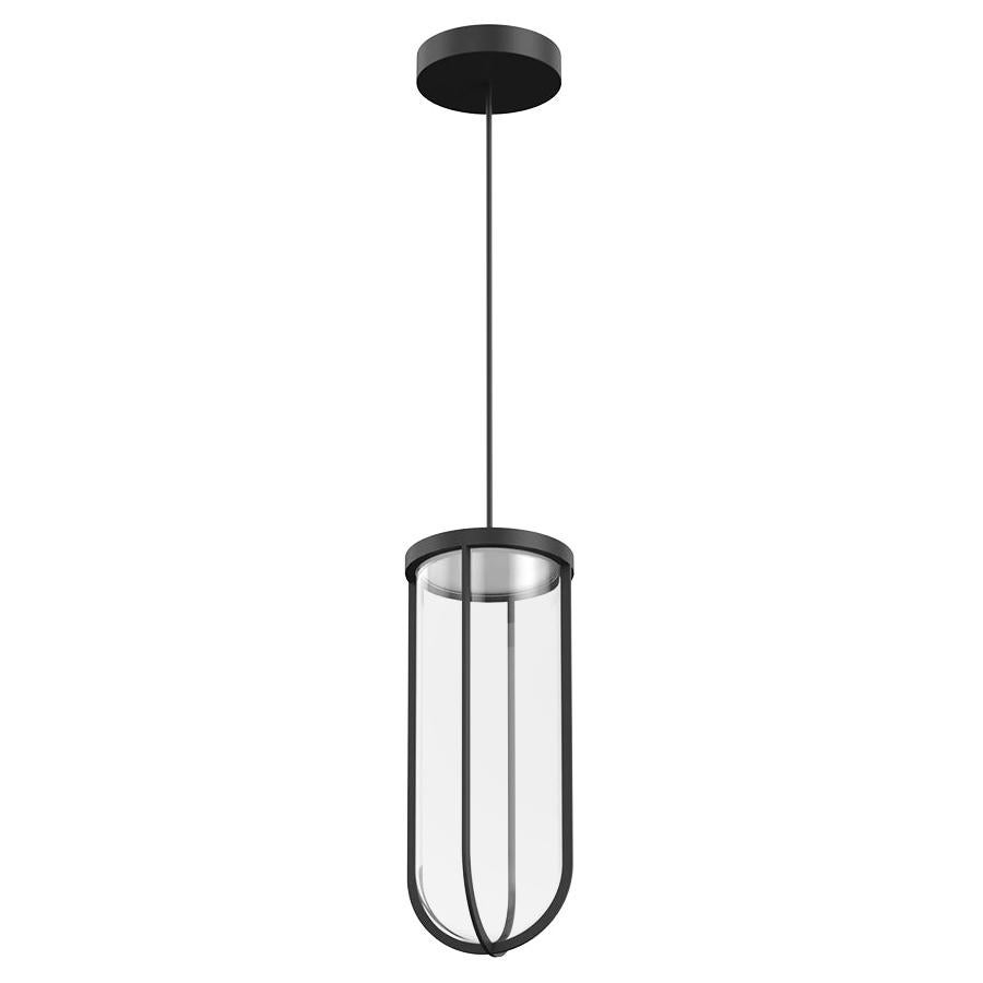 Flos In Vitro 2700K 0-10V LED Suspension Lamp in Black by Philippe Starck For Sale