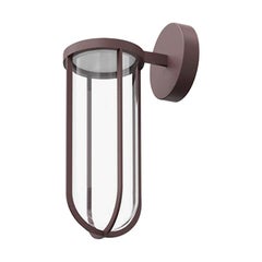 Flos In Vitro 2700K 0-10V LED Wall Scone in Deep Brown by Philippe Starck