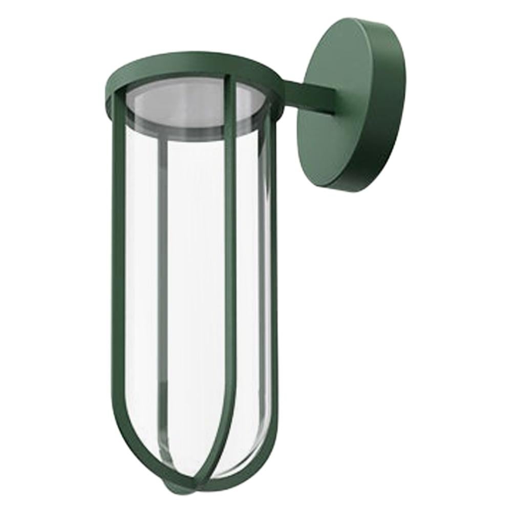 Flos In Vitro 2700K 0-10V LED Wall Scone in Forest Green by Philippe Starck