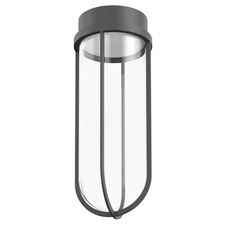 Flos In Vitro 2700K LED Ceiling Light in Anthracite by Philippe Starck