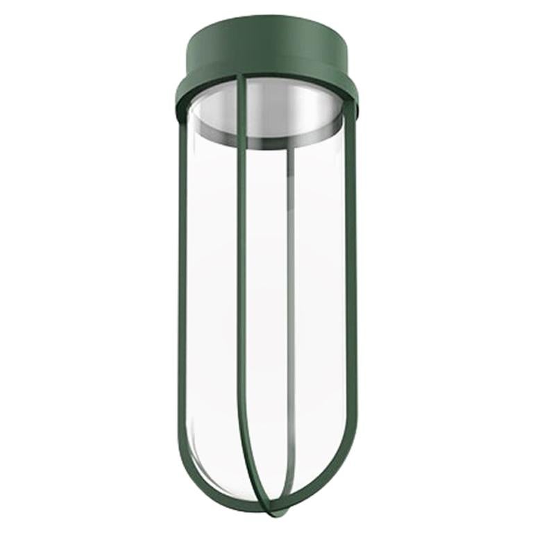 Flos In Vitro 2700K LED Ceiling Light in Forest Green by Philippe Starck For Sale