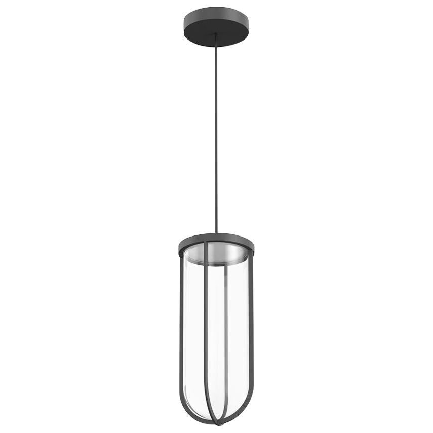 Flos In Vitro 2700K LED Suspension Lamp in Anthracite by Philippe Starck