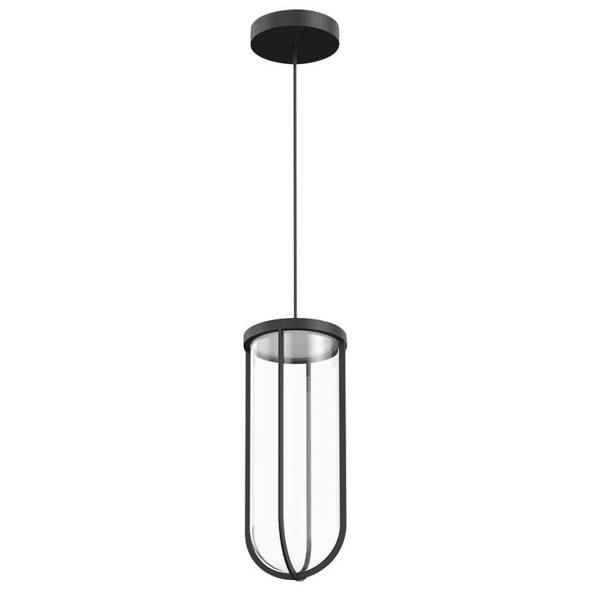 Flos In Vitro 2700K LED Suspension Lamp in Black by Philippe Starck For Sale