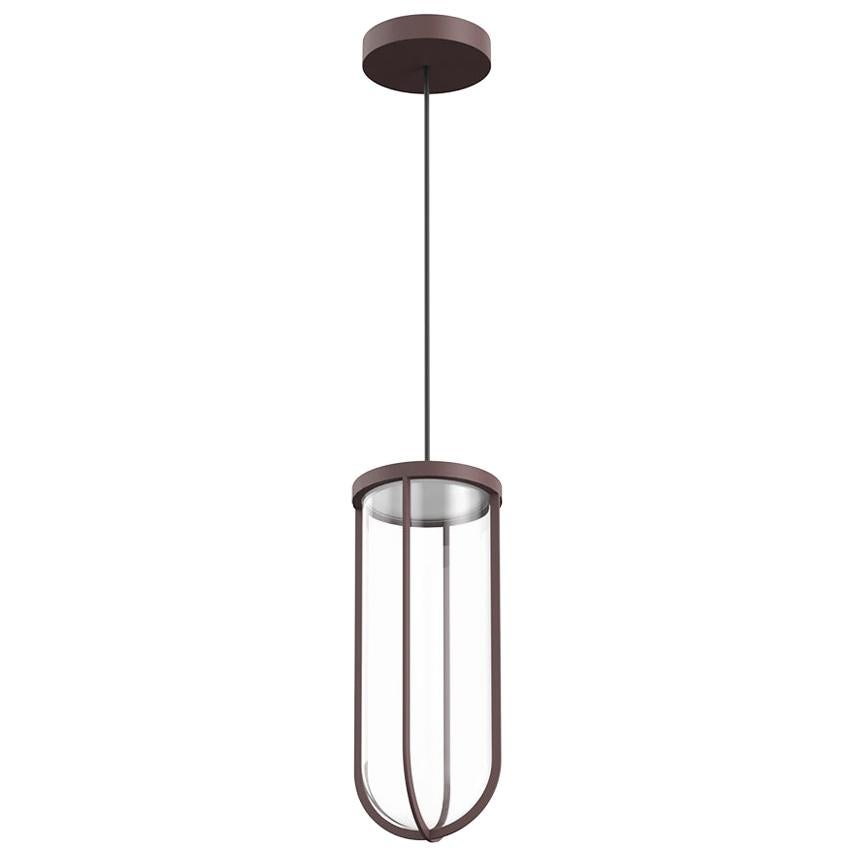 Flos In Vitro 2700K LED Suspension Lamp in Deep Brown by Philippe Starck For Sale