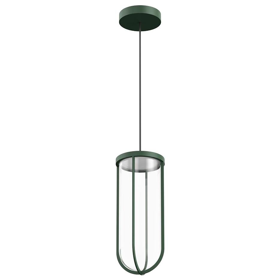 Flos In Vitro 2700K LED Suspension Lamp in Forest Green by Philippe Starck
