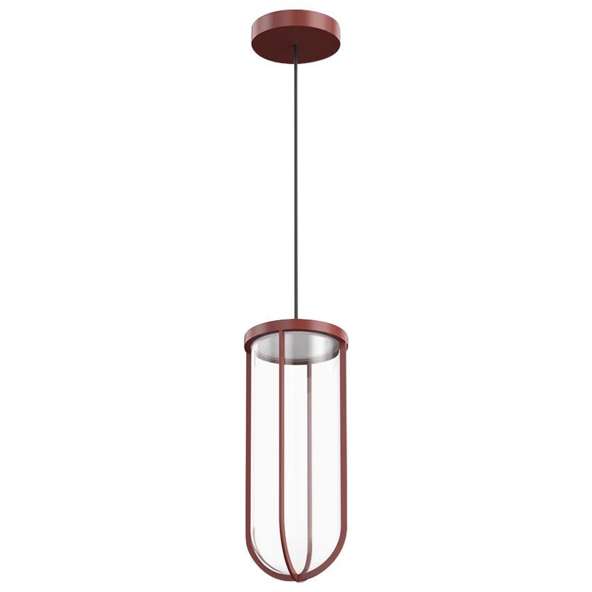 Flos In Vitro 2700K LED Suspension Lamp in Terracotta by Philippe Starck For Sale
