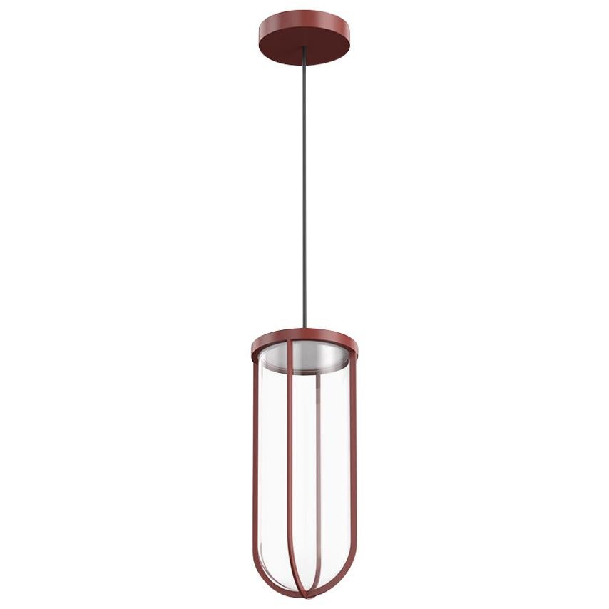 Flos In Vitro 2700K LED Suspension Lamp in Terracotta by Philippe Starck