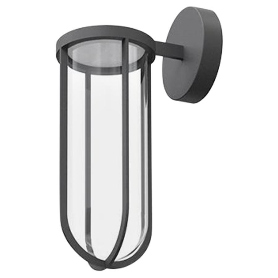 Flos In Vitro 2700K Non Dimmable LED Wall Scone in Anthracite by Philippe Starck For Sale