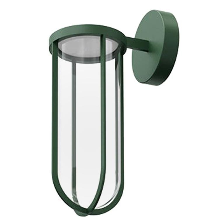 Flos In Vitro 2700K Non Dimmable Wall Scone in Forest Green by Philippe Starck For Sale