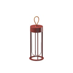 Flos In Vitro 2700K Unplugged Portable Lamp in Terracotta by Philippe Starck