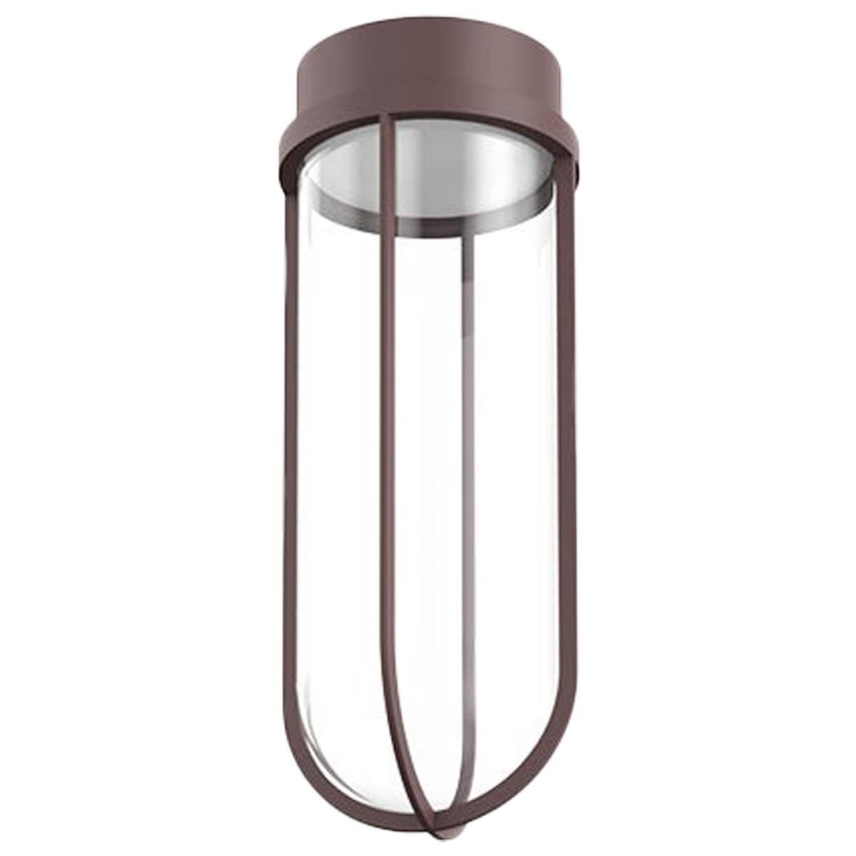 Flos In Vitro 3000K 0-10V LED Ceiling Light in Deep Brown by Philippe Starck For Sale