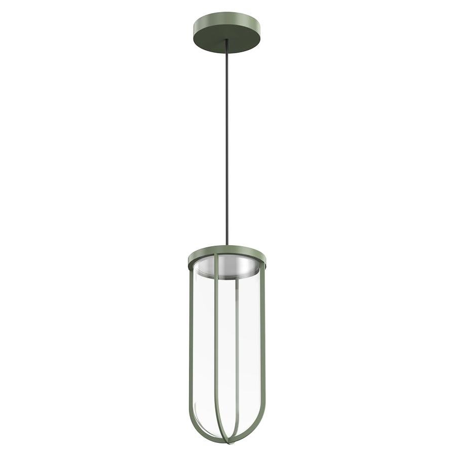 Flos In Vitro 3000K 0-10V LED Suspension Lamp in Pale Green by Philippe Starck For Sale