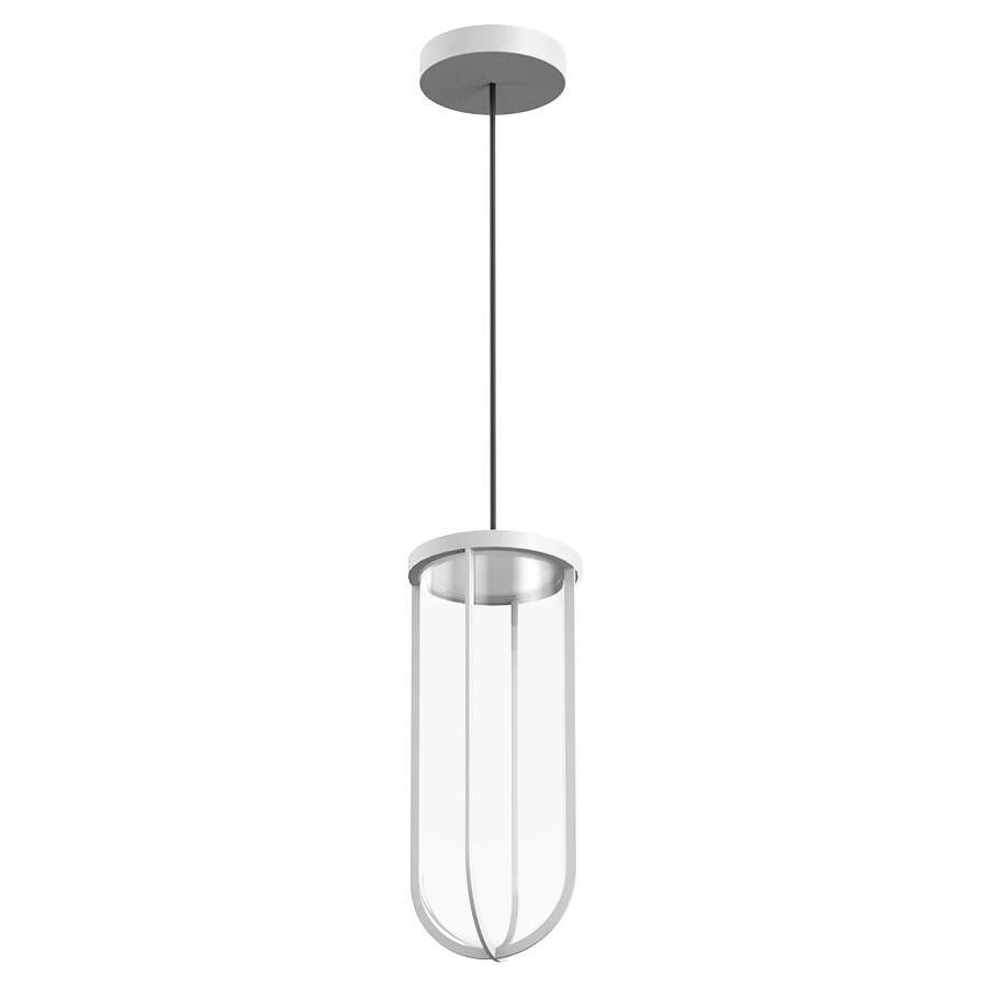 Flos In Vitro 3000K 0-10V LED Suspension Lamp in White by Philippe Starck For Sale