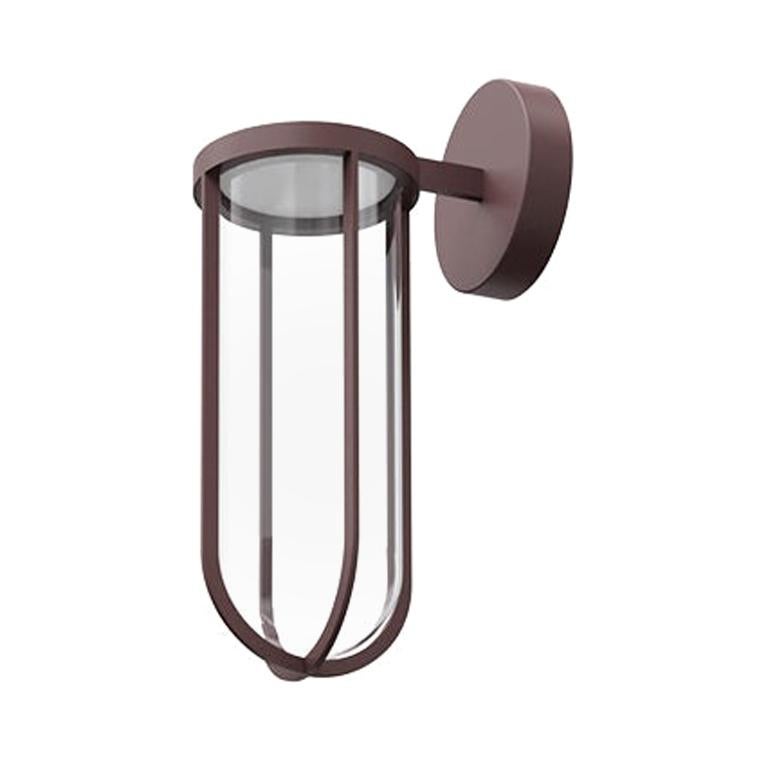 Flos In Vitro 3000K 0-10V LED Wall Scone in Deep Brown by Philippe Starck