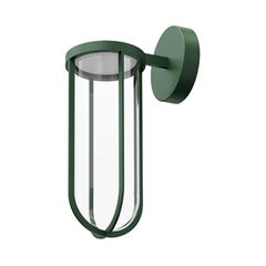 Flos In Vitro 3000K 0-10V LED Wall Scone in Forest Green by Philippe Starck