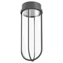 Flos In Vitro 3000K LED Ceiling Light in Anthracite by Philippe Starck