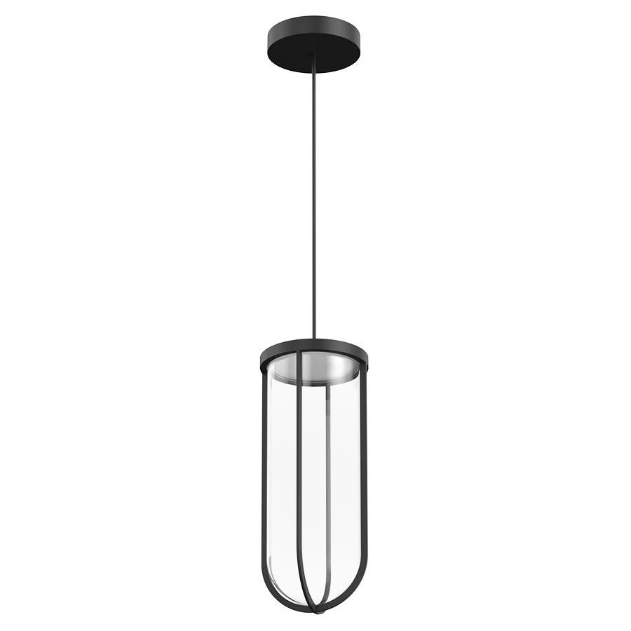 Flos In Vitro 3000K LED Suspension Lamp in Black by Philippe Starck For Sale