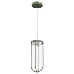 Flos In Vitro 3000K LED Suspension Lamp in Pale Green by Philippe Starck
