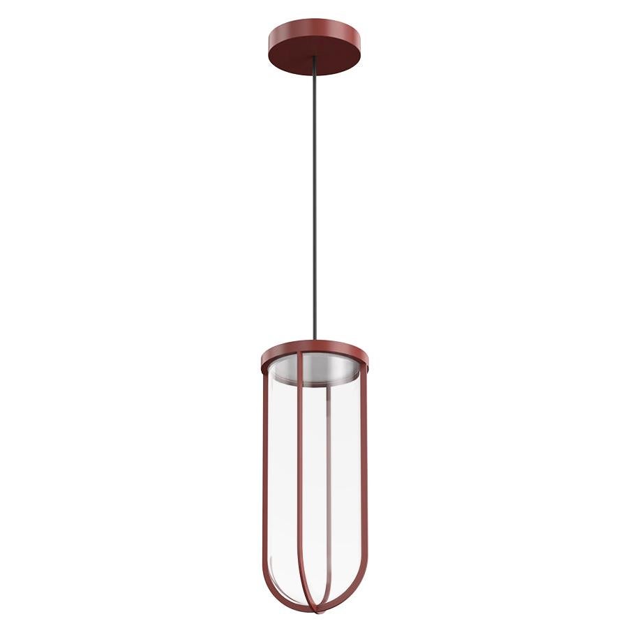 Flos In Vitro 3000K LED Suspension Lamp in Terracotta by Philippe Starck