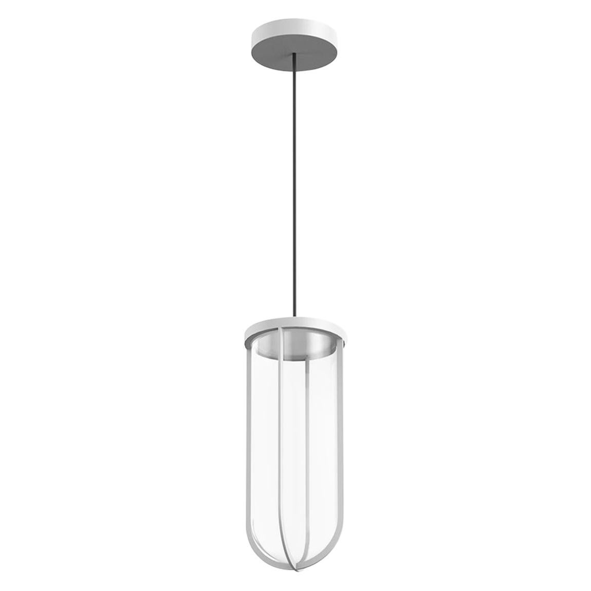 Flos In Vitro 3000K LED Suspension Lamp in White by Philippe Starck For Sale