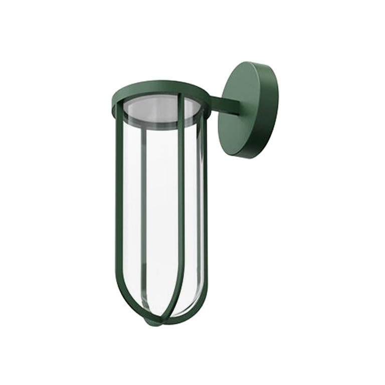 Flos In Vitro 3000K Non Dimmable Wall Scone in Forest Green by Philippe Starck For Sale