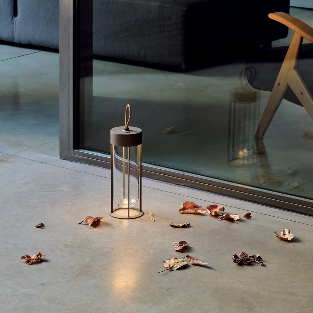 Flos In Vitro 3000K, unplugged Porzellanlampe in Anthrazit von Philippe Starck im Zustand „Neu“ im Angebot in Brooklyn, NY