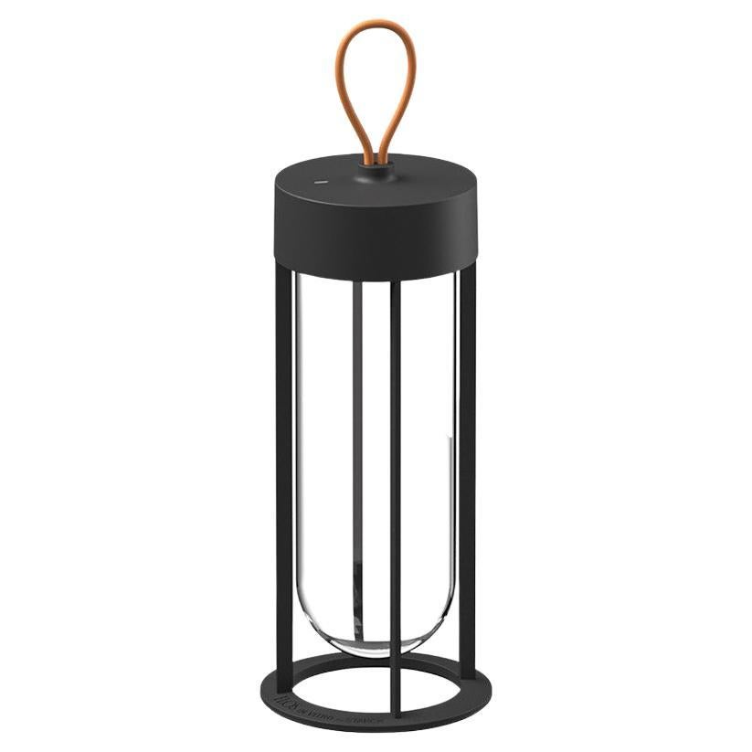 Flos In Vitro 3000K Unplugged Portable Lamp in Black by Philippe Starck