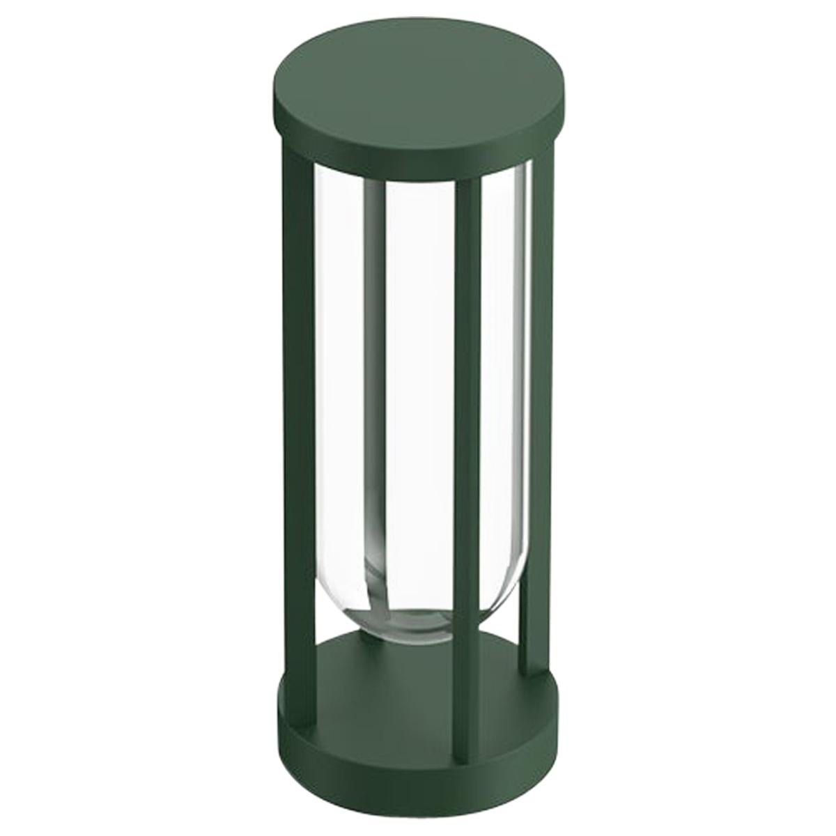 Flos In Vitro Bollard 1 0-10V 2700K Floor Lamp in Forest Green by Philippe Starc For Sale