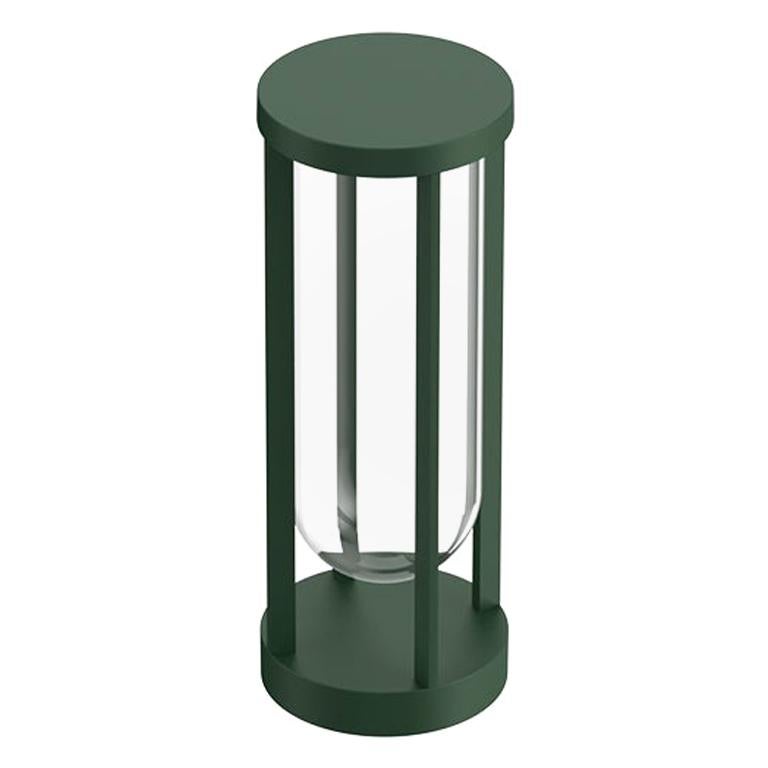 Flos In Vitro Bollard 1 0-10V 3000K Floor Lamp in Forest Green by Philippe For Sale
