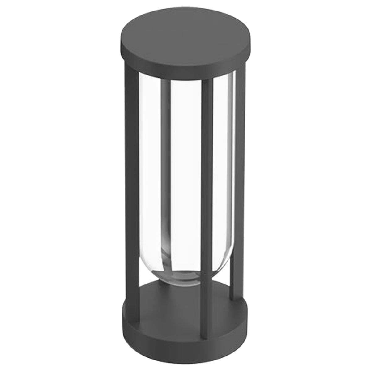 Flos In Vitro Bollard 1 2700K LED Floor Lamp in Anthracite by Philippe Starck For Sale
