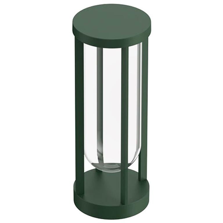 Flos In Vitro Bollard 1 2700K LED Floor Lamp in Forest Green by Philippe Starck